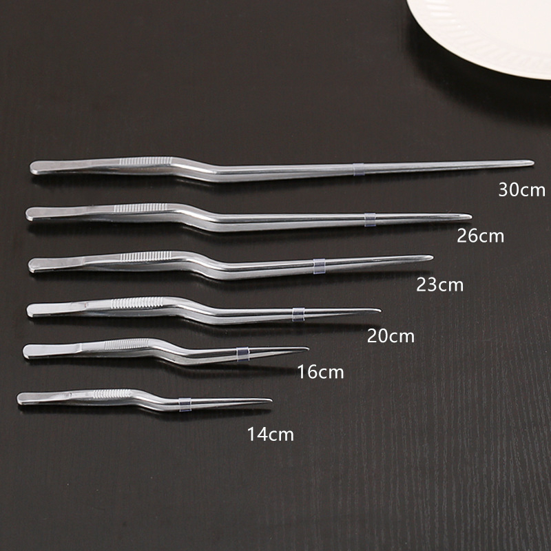 Fülcsipesz pisztolymintával, 304 rozsdamentes acélból, fogórész és csúcs rozsdamentes acélból; sorozat: pisztoly- és térdformájú csipeszek