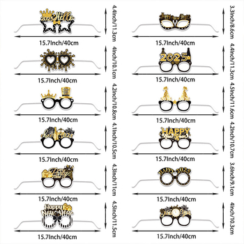 Ochelari de hârtie – rekvizite pentru petrecerea de Anul Nou, stil modern (Material: Hârtie; Stil: Modern; Potrivit pentru Festivalul de Primăvară; Categoria: Ochelari de hârtie; Categoria produsului: Rekvizite pentru aranjarea spațiului)