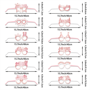Ochelari de hârtie – rekvizite pentru petrecerea de Anul Nou, stil modern (Material: Hârtie; Stil: Modern; Potrivit pentru Festivalul de Primăvară; Categoria: Ochelari de hârtie; Categoria produsului: Rekvizite pentru aranjarea spațiului)