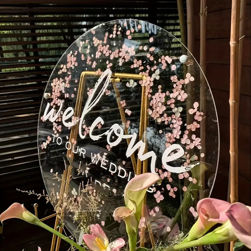 Priehľadná akrylová viacúčelová doska pre DIY projekty a svadobné štítky (Materiál: Akryl; Štýl: Moderné Umenie; Vhodné pre DIY a ručné remeslá)