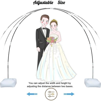 Set ramă arc baloane cu bază, TPU, baloane tip Landing Ball, formă de inimă