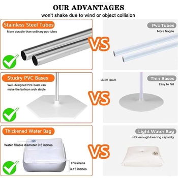 Set ramă arc baloane cu bază, TPU, baloane tip Landing Ball, formă de inimă