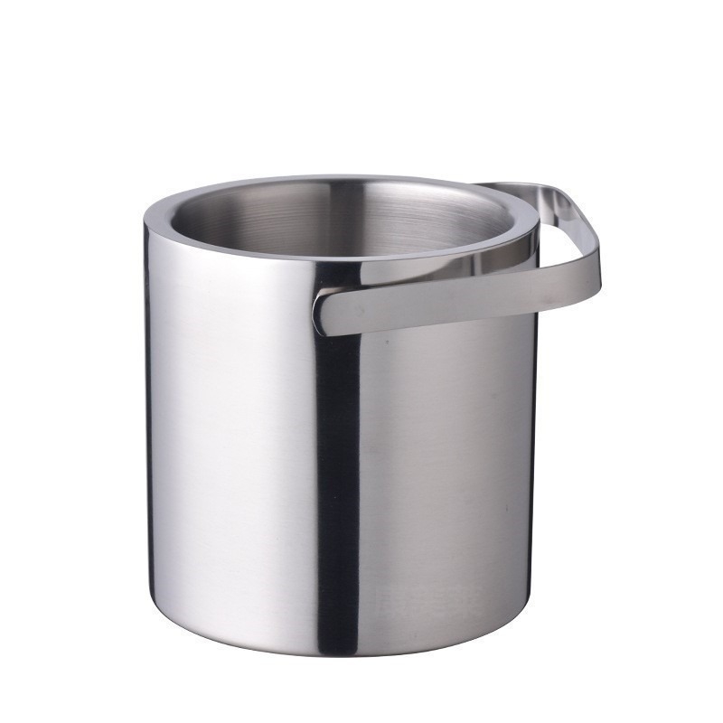 Weigang 304 nerezovej ocele dvojvrstvové vedro na ľad s viečkom a stojanom, prenosné pre šampaňské a pivo