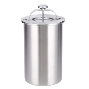 Dispozitiv pentru gătit carne la abur din oțel inoxidabil, cu termometru și recipient pentru marinare