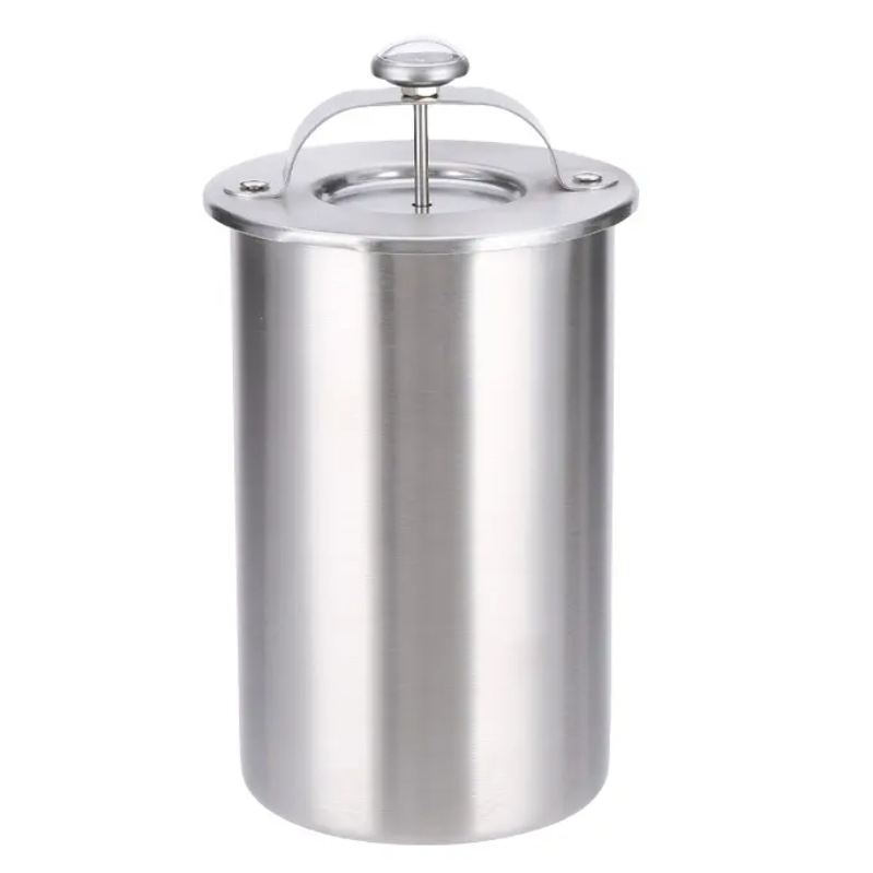 Dispozitiv pentru gătit carne la abur din oțel inoxidabil, cu termometru și recipient pentru marinare