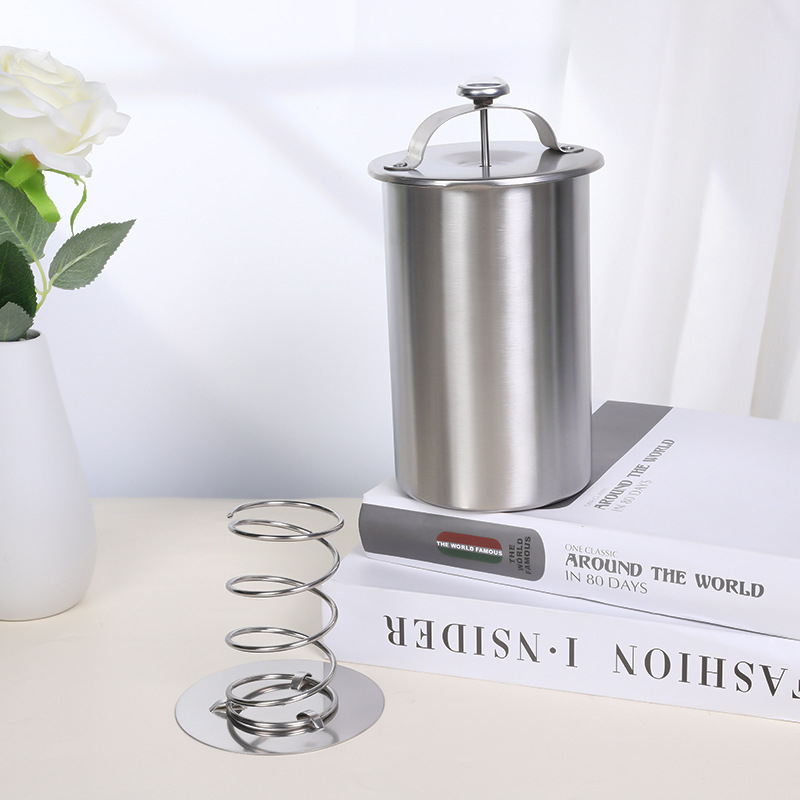 Dispozitiv pentru gătit carne la abur din oțel inoxidabil, cu termometru și recipient pentru marinare