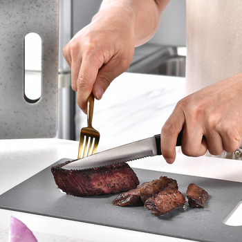 Štvorčlenný set dosiek na krájanie z PP plastu pre kuchyňu a krájanie ovocia — moderný minimalistický štýl, pripravený na súkromnú značku, domáce použitie