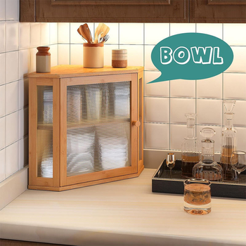 Drevená rohová krabička na chlieb do kuchyne – Yinchuang, drevo, jednoduchý a moderný štýl, prispôsobiteľné spracovanie, pôvod Shandong