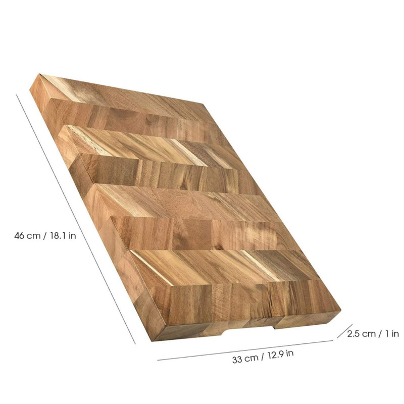 Akáciová doska na krájanie, moderný minimalistický štýl, protisklzová a antibakteriálna, pôvod Zhejiang, uvedená na trh v roku 2021