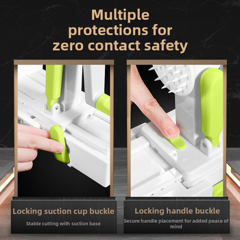 Ručný viacfunkčný krájač zeleniny s vnútorným strúhačom na zemiaky a mrkvu — AKL, konštrukcia z 420 tool steel + PS + TPR + ABS