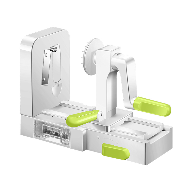 Ručný viacfunkčný krájač zeleniny s vnútorným strúhačom na zemiaky a mrkvu — AKL, konštrukcia z 420 tool steel + PS + TPR + ABS