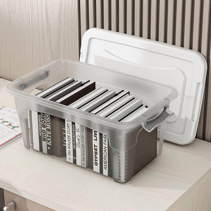 Πλαστικό κουτί αποθήκευσης με καπάκι, μοντέλο 5801 Clear, χωρητικότητα 110 L, πολυχρηστικό, φορητό με ρόδες