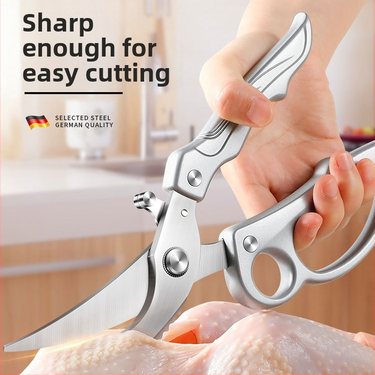 Paisley kuchynské nožnice – nerezová oceľ, potravinárska kvalita, viacúčelové, rezanie kostí