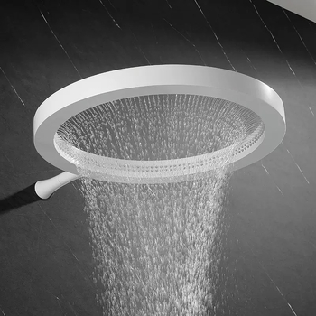 Meďový vodopádový sprchový hlav – zabudovaný, dážď funkcia, chrómovaný povrch, model Waterfall shower, montáž do steny, 0-90°C