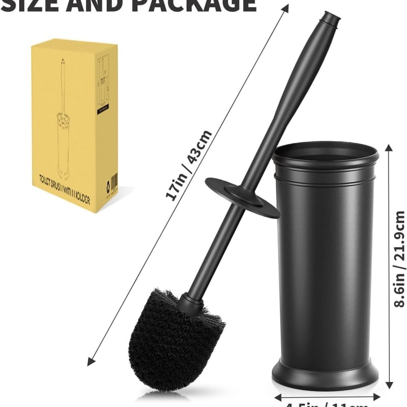 Podlahová súprava štetky na toaletu a držiaka – nordický štýl kúpeľne, plast; hmotnosť 90 g; značka Huachuang; uvedená v lete 2020