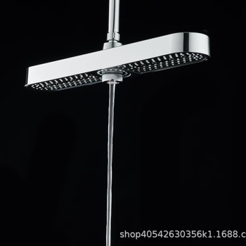 ABS sprchová súprava, trojstupňový nastaviteľný prúd, vysokotlaková sprchová hlavica s dlhým pásom, chrómové prevedenie, 4-bodový závit