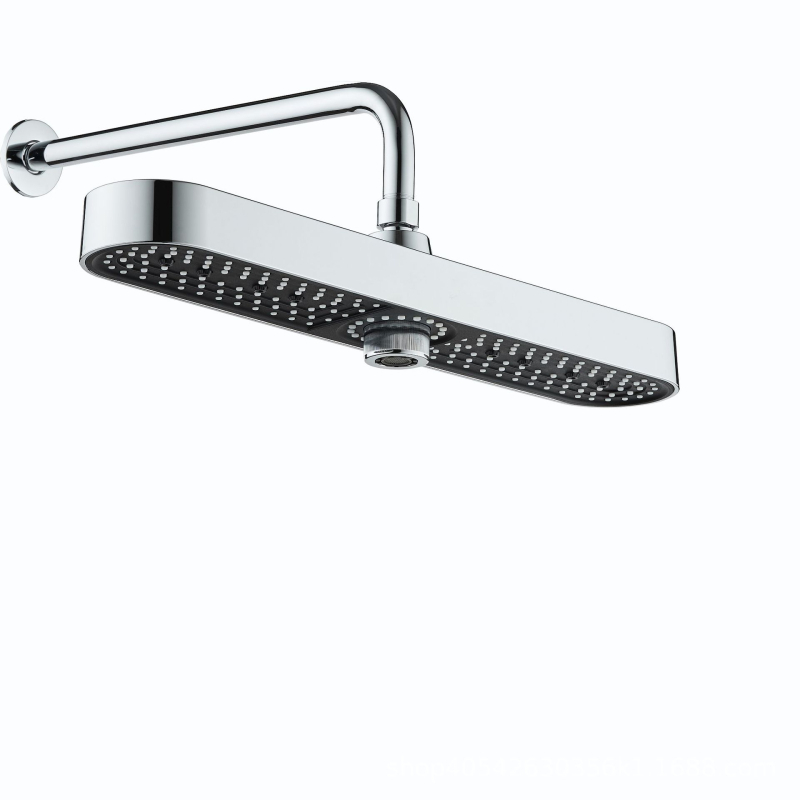 ABS sprchová súprava, trojstupňový nastaviteľný prúd, vysokotlaková sprchová hlavica s dlhým pásom, chrómové prevedenie, 4-bodový závit