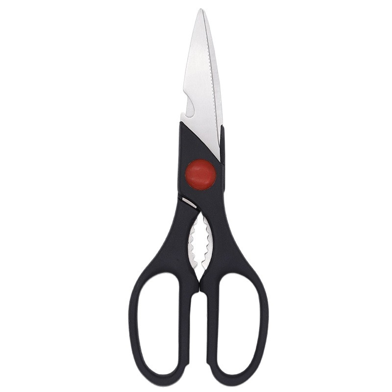 Ness kuchynské nožnice – nerezová oceľ, viacúčelové veľké nožnice s otváračom na fľaše a nožom na orechy, moderný jednoduchý štýl