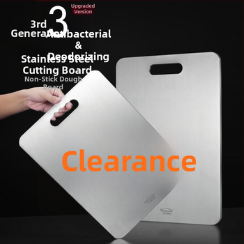 Krájecí doska z nerezovej ocele (antibakteriálna; odolná voči plesniam; severský štýl; zimné uvedenie 2020)