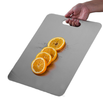 Krájecí doska z nerezovej ocele (antibakteriálna; odolná voči plesniam; severský štýl; zimné uvedenie 2020)