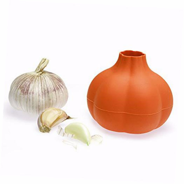 Silikónový ošúpač na cesnak v tvare cesnaku, neelektrický, viacúčelový kuchynský nástroj