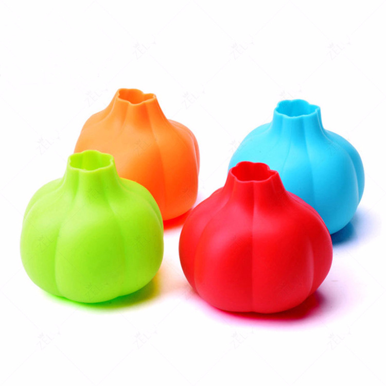 Silikónový ošúpač na cesnak v tvare cesnaku, neelektrický, viacúčelový kuchynský nástroj