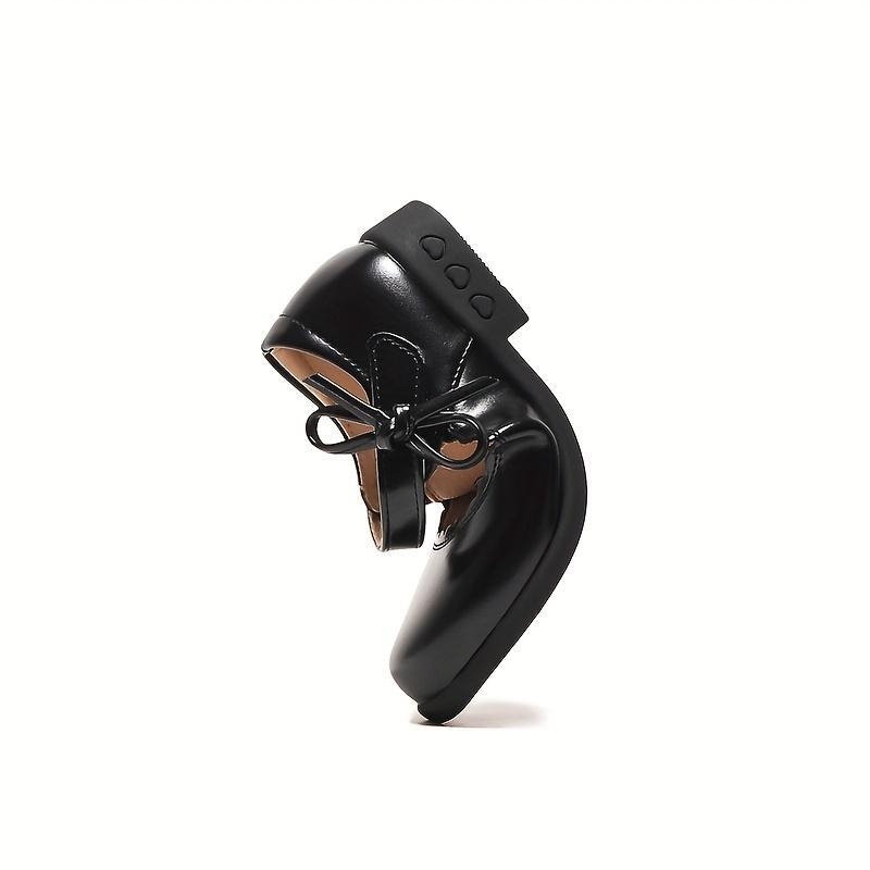 Mary Jane bateliai mergaitėms su kaspinu, vieno dirželio sandalai, viršus iš aukštos kokybės odos, be pirštų, žemas kampinis kulnas, padas iš gumos putų