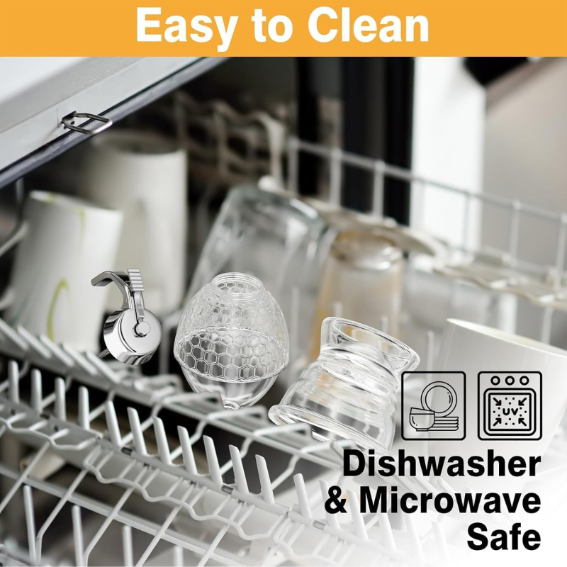 Dispenser na sirup a med, plastová fľaštička s tlačovým vrchom, objem 220 ml, kreatívny dizajn