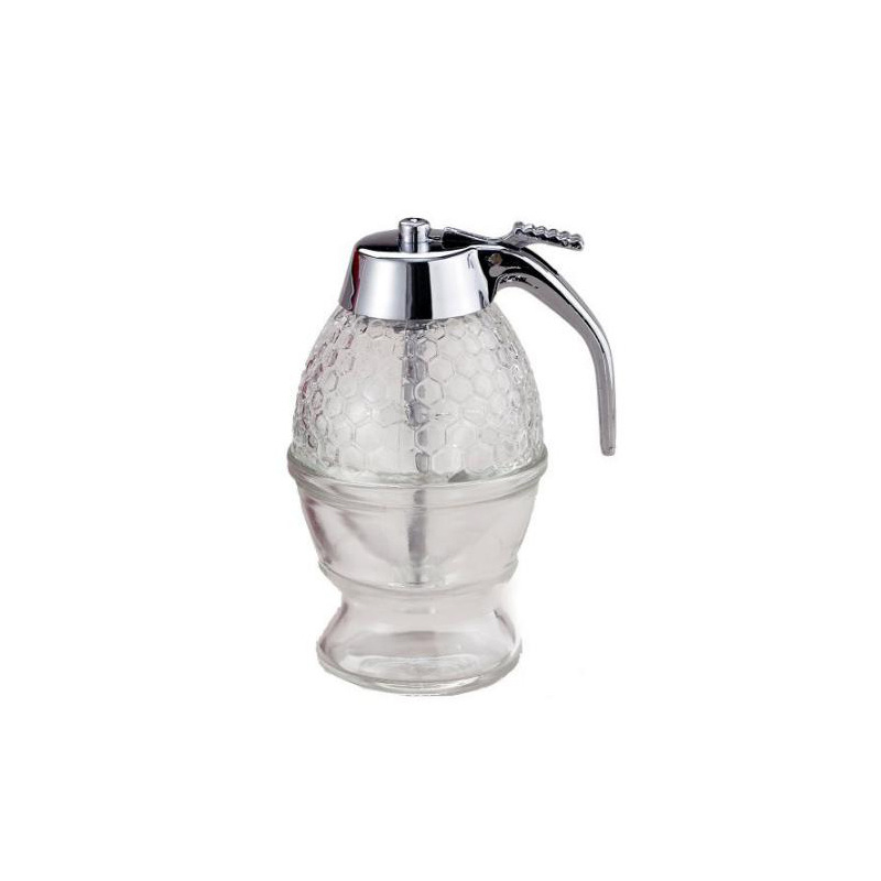 Dispenser na sirup a med, plastová fľaštička s tlačovým vrchom, objem 220 ml, kreatívny dizajn