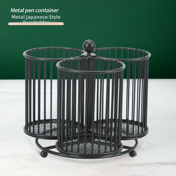 Yueda griežams metāla režģa pildspalvu turētājs, apaļš cilindrs biroja piederumiem un kosmētikas otu uzglabāšanai, modeļa D2103101, logotipa drukāšana un pielāgošana