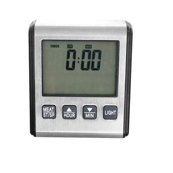 Digitálny teplomer na gril Hongda TP710 s časovačom, podsvietením a alarmom, rozsah teploty -50 až +300 °C