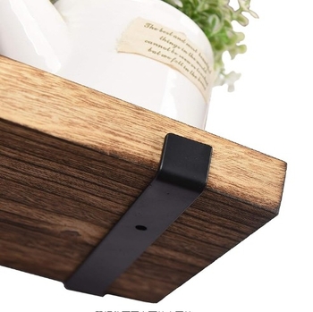 Nástenný viacúčelový regál z masívneho dreva, plávajúci polic, moderný jednoduchý štýl, vhodný do obývačky, spálne, balkóna alebo kúpeľne