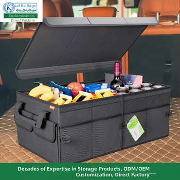 Salokāma auto bagāžnieka uzglabāšanas kaste no Oxford auduma, ar vāku, ūdensizturīga un pret putekļām