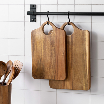 Drevená krájacia doska – Prenosná, Obojstranná, Protisklzová, Na domáce použitie