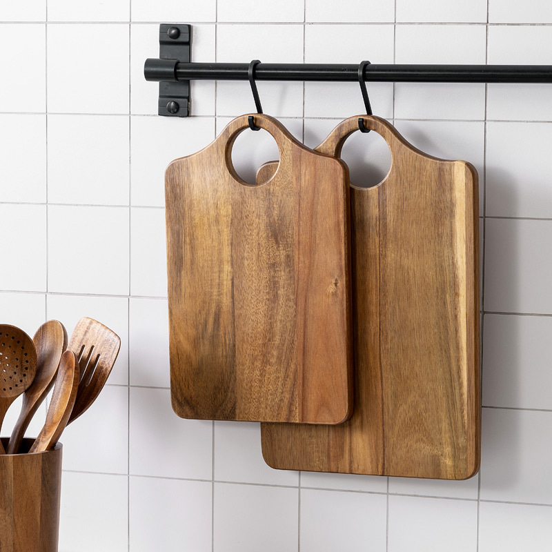 Drevená krájacia doska – Prenosná, Obojstranná, Protisklzová, Na domáce použitie