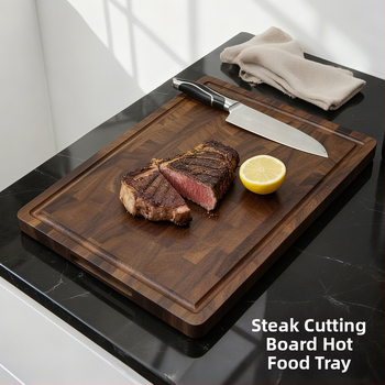 Krájacia doska, Juhoamerický čierny vlašský orech, štvorcová, protišmyková, antický/retro štýl, pôvod Yangjiang