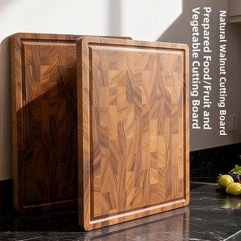 Krájacia doska, Juhoamerický čierny vlašský orech, štvorcová, protišmyková, antický/retro štýl, pôvod Yangjiang