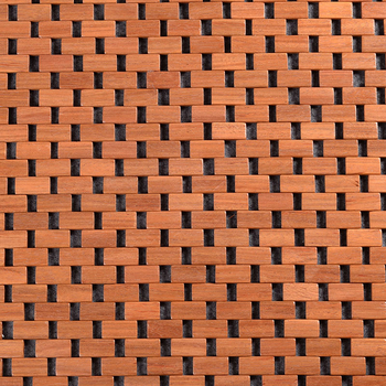 Teak ručno pletena protuklizna podloga za kupaonicu, kvadratnog oblika, retro nostalgčnog stila, prilagodljivo logotipu