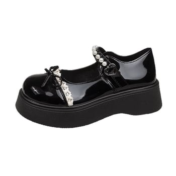 Női Mary Jane cipő; PU felsőrész; gumitalp; alacsony, vastag sarok 1-3 cm; csattal záródó