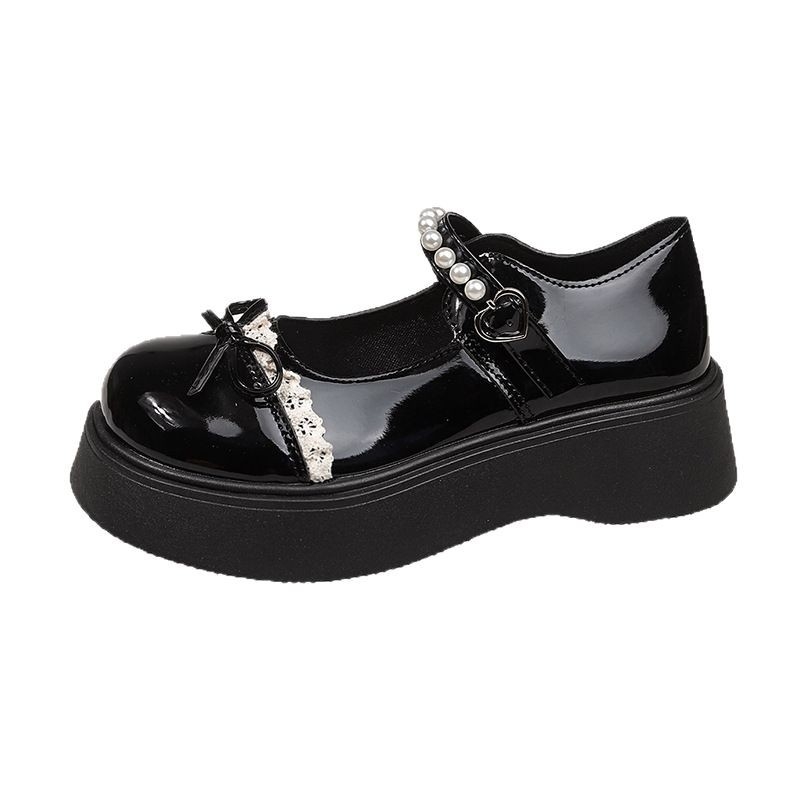 Női Mary Jane cipő; PU felsőrész; gumitalp; alacsony, vastag sarok 1-3 cm; csattal záródó