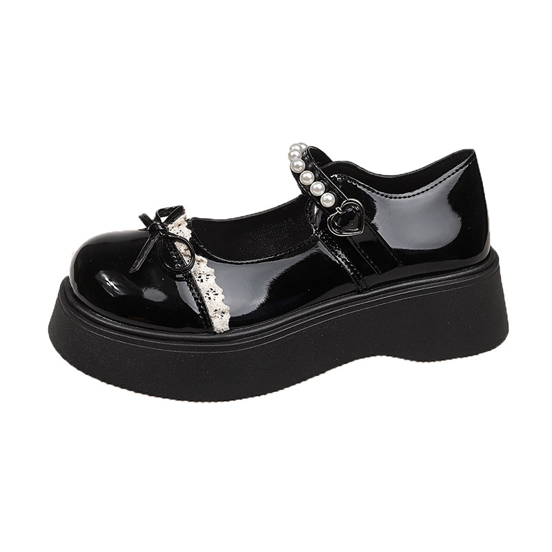 Női Mary Jane cipő; PU felsőrész; gumitalp; alacsony, vastag sarok 1-3 cm; csattal záródó