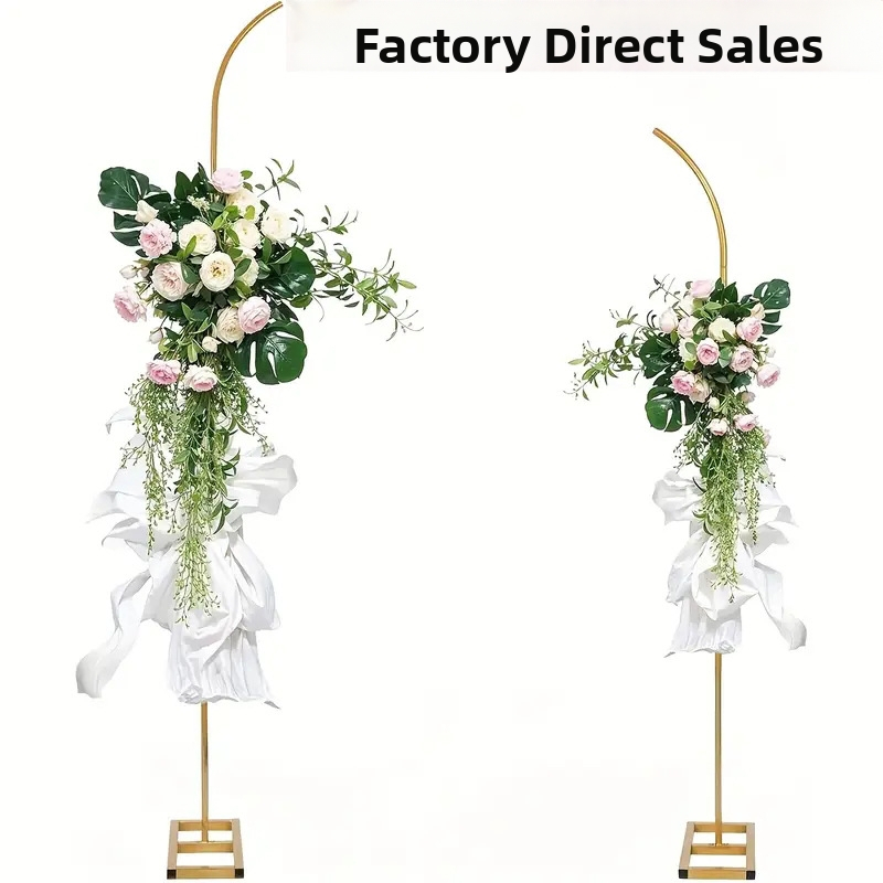 Železný svadobný oblúk, skladateľný s hviezdami a mesiacom, prispôsobiteľný, kartónové balenie, pre svadby