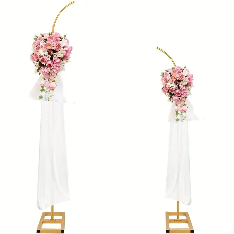 Železný svadobný oblúk, skladateľný s hviezdami a mesiacom, prispôsobiteľný, kartónové balenie, pre svadby