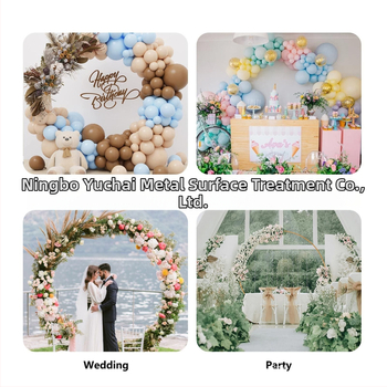 Železný kruhový oblúkový stojan na svadobné pozadie, svadobná dekorácia oblúka
