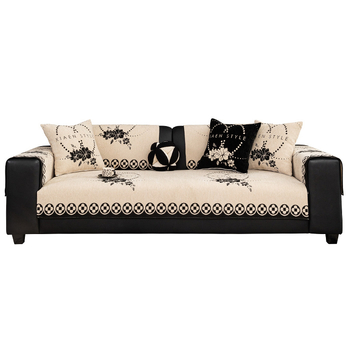 Μαξιλάρι καναπέ - Chenille υλικό, γαλλικό στυλ, για συνδυαστικό καναπέ, προσαρμόσιμο, μοτίβο φυτών και λουλουδιών