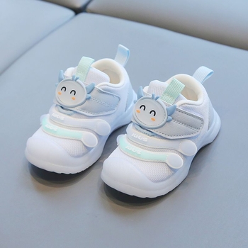 Detské tenisky s mäkkou podrážkou, horný materiál sieťovina, protišmykové, priedušné, s karikatúrnym vzorom, pre vek 12-48 mesiacov