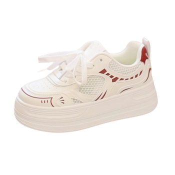 Női cipő vastag talppal — felsőrész PU, kerek orr, wedge sarok, középmagasságú 3–5 cm, gumi talp
