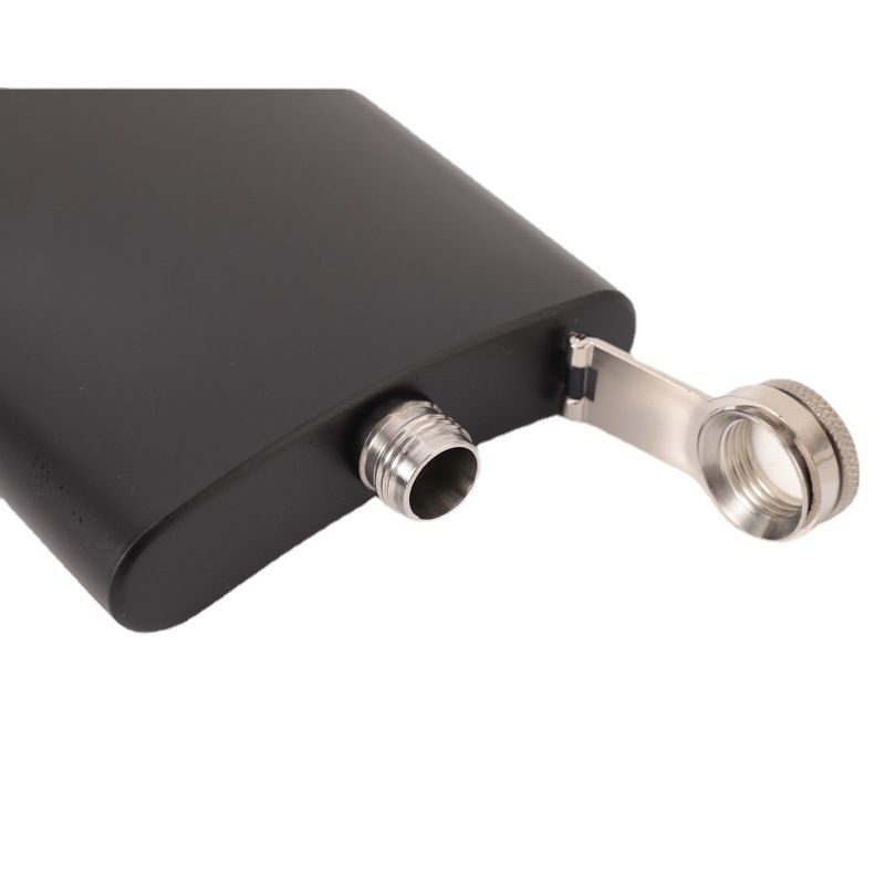 Nerezová fľaša do vrecka, moderný minimalistický štýl, s potlačeným logom, značka Tanino