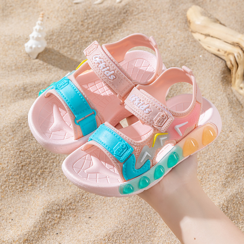 Dječje ljetne sandale za plažu s Velcro kopčanjem, protuklizna meka podloga, 2025