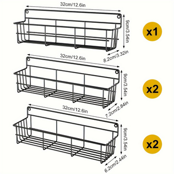 Nástenný viacúčelový stojan na koreniny, z PP, antikorózny